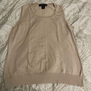 Casual Corner Women's Cream Sweater Vest